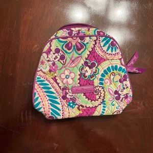 NWOT Disney Vera Bradley Small Cosmetic Pouch Plastic Lined